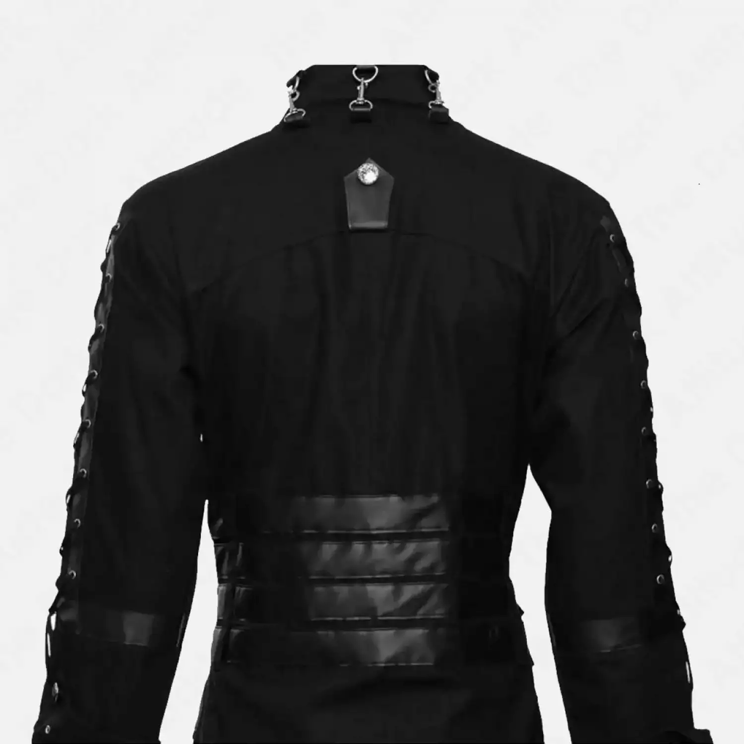 Dark Hellraiser Pinhead Gothic Coat: Men's Vampire Long Trench Coat